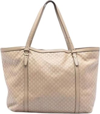 Gucci Pre-owned Tote Bags, female, Beige, Size: ONE SIZE Pre-owned The Nice tote bag
