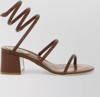 Rene Caovilla silk cleo sandals