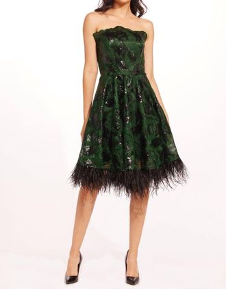 Eva Franco Alma Dress In Christmas Green