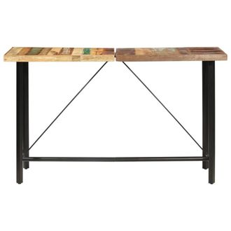 Berkfield Home Bar Table 180x70x107 cm Solid Reclaimed Wood in Brown | Size: 180 x 70 x 107 cm