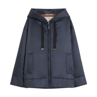 Max Mara Winter Jackets, female, Blue, Size: M Winter Jackets