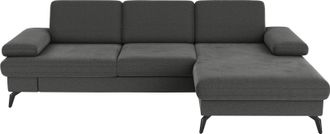Sit&more Ecksofa »Morris L-Form, inkl. Sitztiefenverstellung« wahlweise mit Armteilverstellung, Bettfunktion & Bettkasten