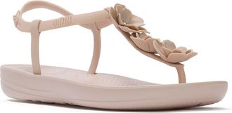 FitFlop Splash Flower T-Strap Sandal in Nude Rose at Nordstrom Rack, Size 11