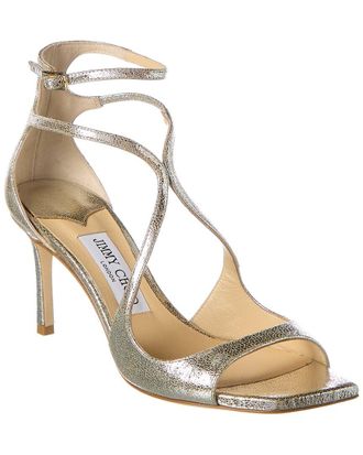 Jimmy Choo London Azia 75 Glitter Leather Sandal