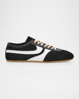 Dries Van Noten Men & apos;s Destin Mixed Leather Retro Sneakers