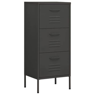 Berkfield Home Storage Cabinet Anthracite 42.5x35x101.5 cm Steel in Dark Grey