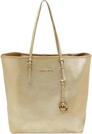 Michael Kors Tweedehands leren schoudertassen - Dames - Vintage Shopper - Geel - ONE Size - Vintage
