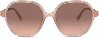 Michael Kors Bali zonnebril met vierkant montuur - Roze