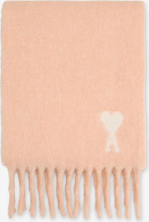 Ami Rechteckiger Alpakawoll-Schal mit Ami de Coeur