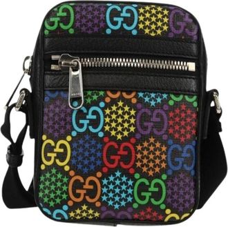 Gucci Pre-owned Canvas Cross Body Bag - unisex - Vintage Schoudertas - Veelkleurig - ONE Size - Vintage