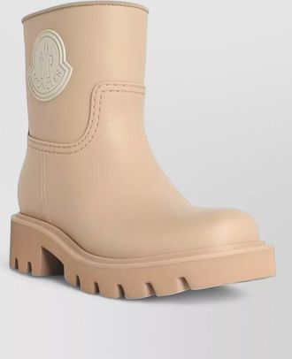 Moncler kickstream ankle pvc rain boots chunky