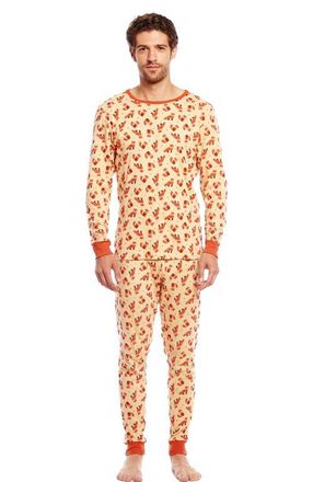 Leveret Mens Cotton Printed Matching Family Pajamas in Fox at Nordstrom, Size X-Large