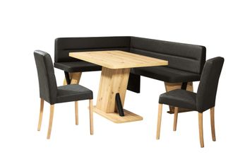 HOME AFFAIRE Eckbankgruppe »Laros Sitzgruppe, Eckbank, Stühle, Tisch« Set, 4tlg Set, perfekt für Küche, Esszimmer, Wohnzimmer, Bestseller
