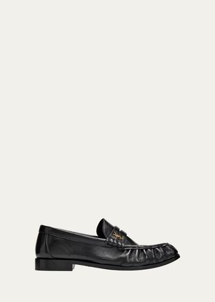Saint Laurent Le Leather YSL Penny Loafers