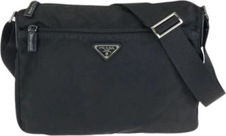 Prada Pre-owned Tessuto Nylon Shoulder Bag - Heren - Vintage Schoudertas - Zwart - ONE Size - Nylon - Vintage