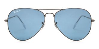 Ray-Ban RB3689 Aviator Metal II Polarized 004/S2 Mens Sunglasses Grey Size 58