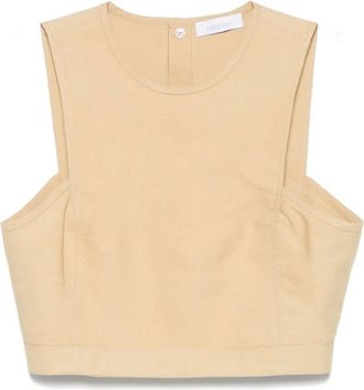 Paco Rabanne Canotta in twill - Toni neutri