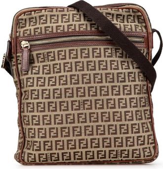 Fendi Pre-owned Fendi Zucchino Canvas Crossbody Unisex 2201 8BT099 TN9 068