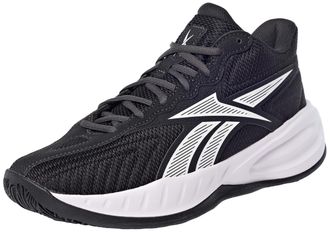 Reebok Unisex Press Trainers, Core Black White Washed Black, 8 UK