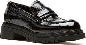 La Canadienne Della Waterproof Lug Loafer in Black Patent at Nordstrom Rack, Size 9.5