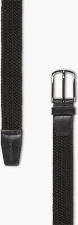 Lyle & Scott Lyle And Scott Mens Braided Woven Pin Buckle Belt - Black - Size: M-L