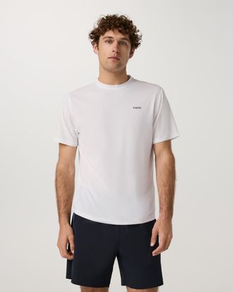 Vuori Clothing Short Sleeve Viewpoint Performance T-Shirt 2.0 | White | Medium