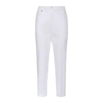 Fay Cropped Trousers, female, White, Size: W26 Cropped Trousers