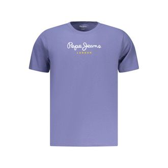 Pepe Jeans London Blauwe Katoenen T-Shirt voor Heren