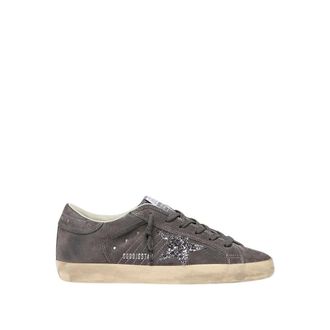 Golden Goose Sneakers, female, Gray, Size: 12 US Super-Star Sneakers