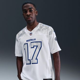 Nike Josh Allen Buffalo Bills Rivalries Collection Nike Mens Dri-FIT NFL Limited Jersey in White | 31NM0G6281F-8CH