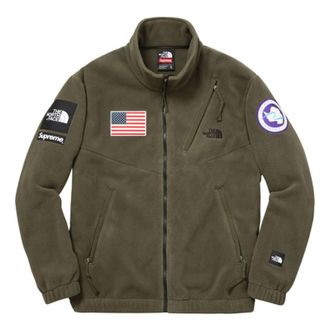 SUPREME SS17 x The North Face Trans Antarctica Expedition Fleece Jacket Olive SUP-SS17-626