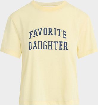 Favorite Daughter Cropped Collegiate T-Shirt