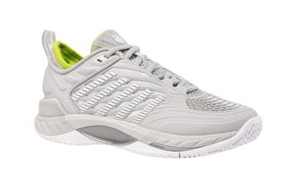K-Swiss Womens Hypercourt Supreme 2 Shoe In Gray Violet/white/lime Green