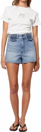 Rolla's Dusters High Rise Jean Shorts In Canyon Blue