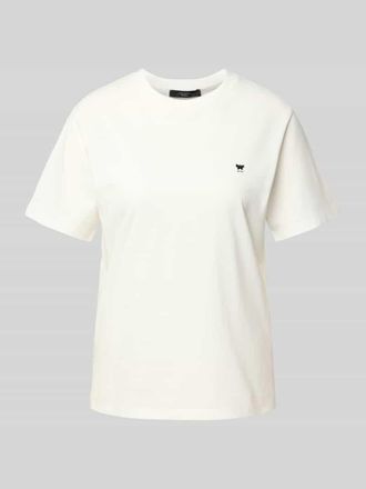 Max Mara Regular Fit T-Shirt aus reiner Baumwolle Modell VENACO in Weiss, Gr&ouml;&szlig;e XL