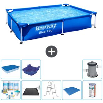 Bestway Piscina Bestway Steel Pro Rectangular - 221x150x43 Cm - 7-piezas S22215