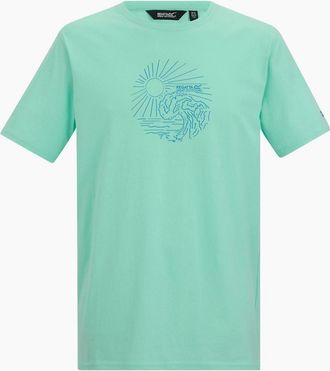 Regatta Mens Regatta Mens Cline IX Sea Wave T-Shirt - Green - Size: 48