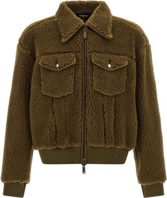 Dsquared2 Teddy Jas - Heren - Jassen - Bruin - M - Jassen