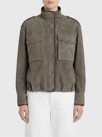 Brunello Cucinelli Giacca Brunello Cucinelli in pelle scamosciata