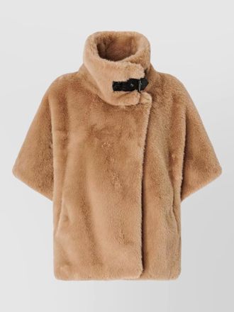 Pinko faux fur cape jacket
