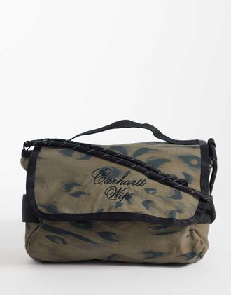 Carhartt Work in Progress Travon - Borsa da spalla con stampa animalier-Multi