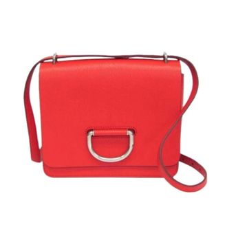 Burberry Pre-owned Cross Body Bags, female, Red, Size: ONE SIZE Pre-owned D-ring Shoulder Bag