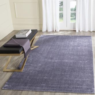 Safavieh Mirage Hand Made Area rug, Lavender Aura Solid / Tonal Style Non-Shedding