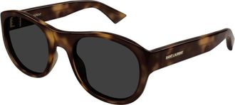 Saint Laurent Maxime Zonnebril - unisex - Zonnebrillen - Bruin - 54 MM - Accessoires