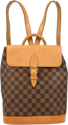 Louis Vuitton Arlequin Backpack Damier Brown Canvas Backpack Bag (Pre-Owned)