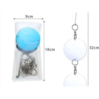 OEM 16 Discos Repelentes De Aves Reflectantes De Doble Cara De Acero Inoxidable (cd) - Repelen Palomas, Gaviotas, Golondrinas, Gorriones, Zorzales, Estorn