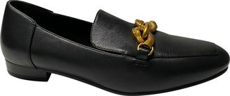 Tory Burch Tory Burch Pre-owned Womens Jessa Loafers in Black Leather - Size UK 3