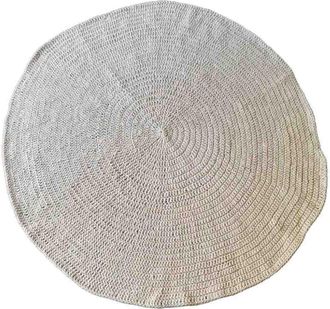 Wanderlust Deco Alfombra redonda trenzada beige d150x1h cm