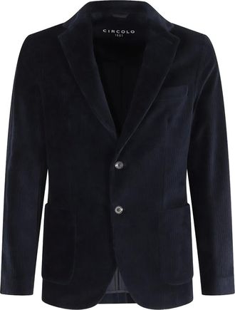 Circolo 1901 Blazer a coste con due bottoni - Blu