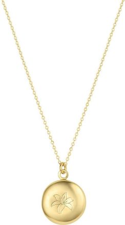 Set & Stones Ruby Birth Flower Necklace in Gold /May at Nordstrom